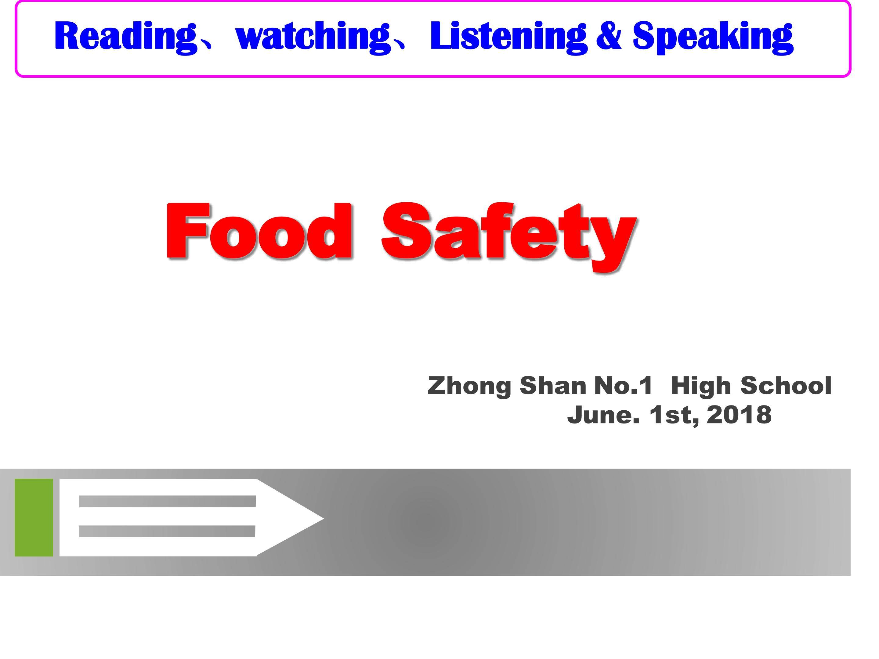 food safety 教学课件