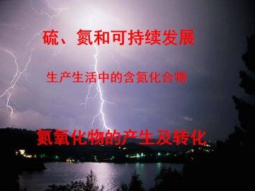 生产生活中的含氮化合物_课件3