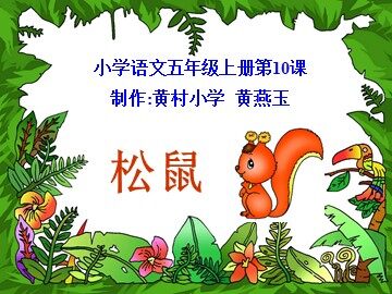 4.《松鼠》教学课件
