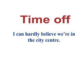 I can hardly believe we're  in the city centre._课件1