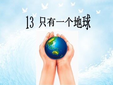 13 只有一个地球 