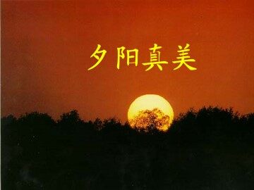 夕阳真美_课件1