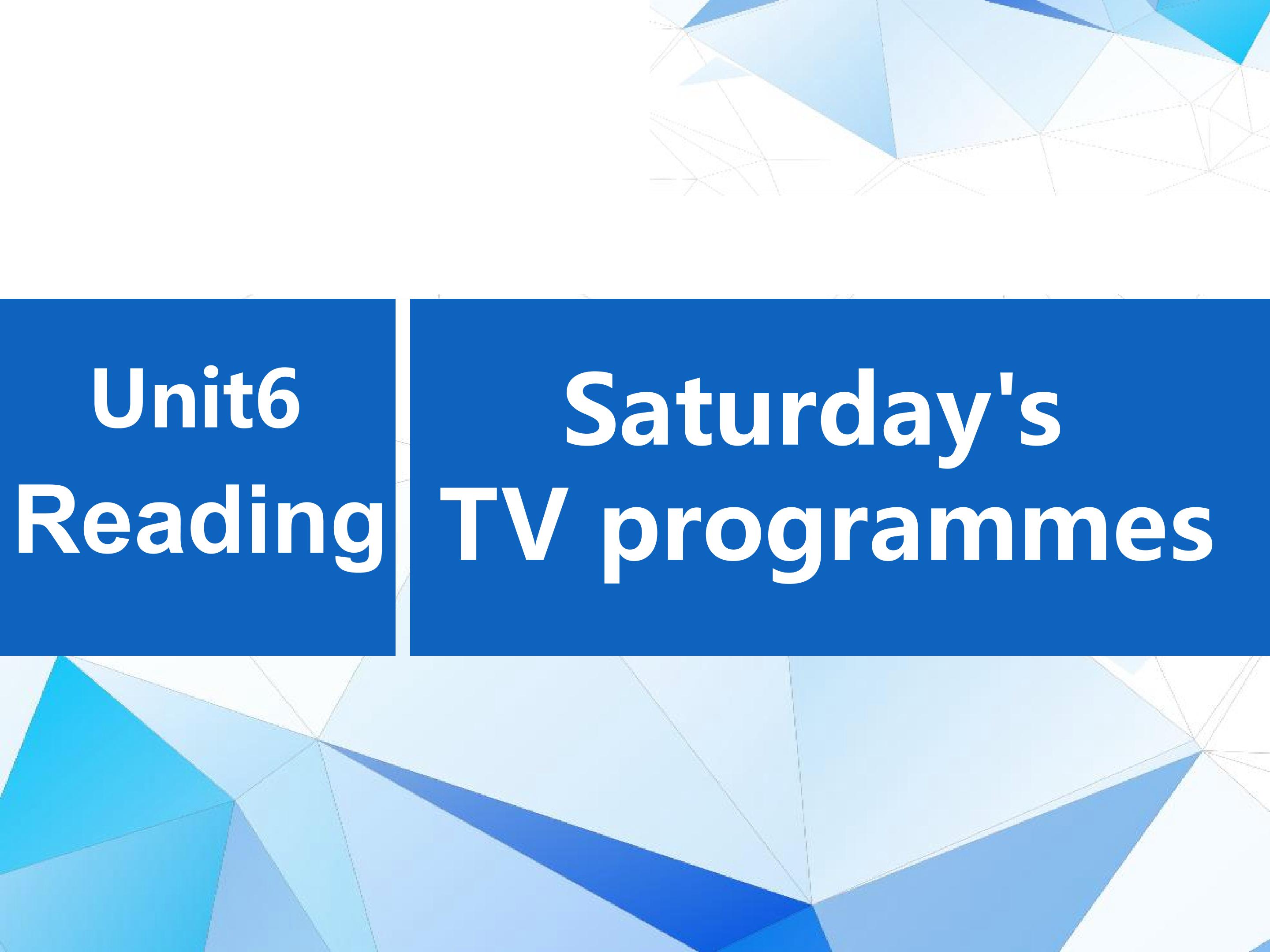 U6 TV programmes