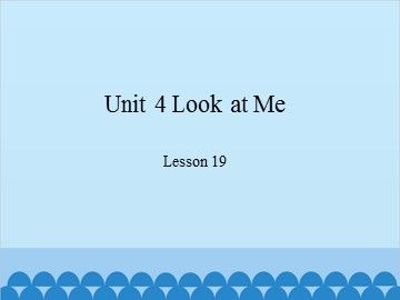 Unit 4 Look at Me-Lesson 19_课件1