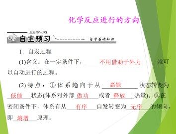 化学反应进行的方向_课件1