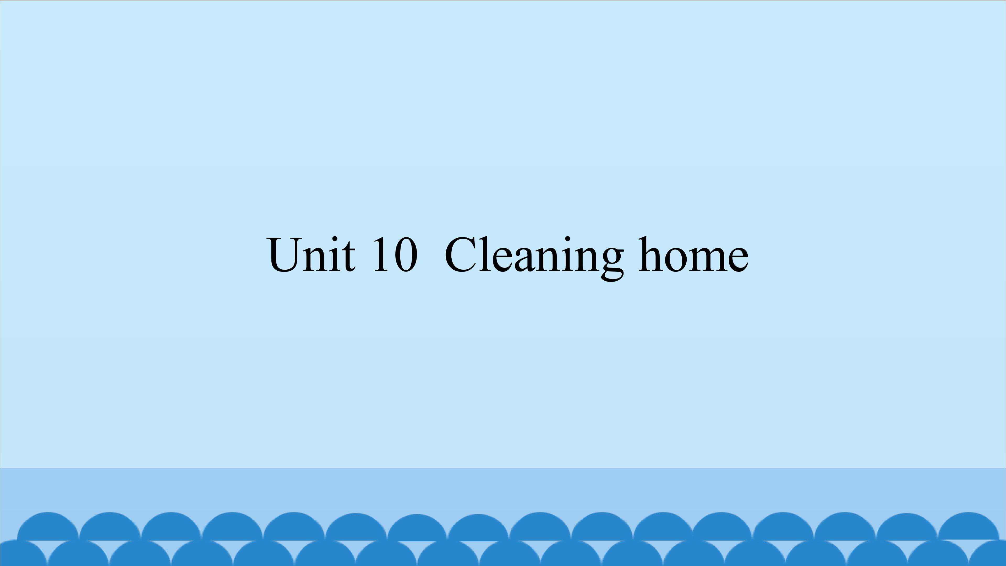 Cleaning home