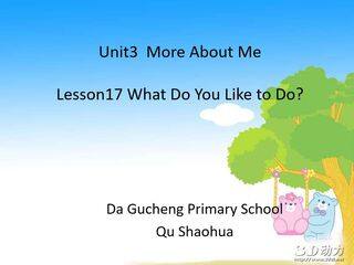 Lesson 17 What Do You Like to Do?