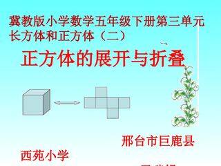 正方体的展开与折叠