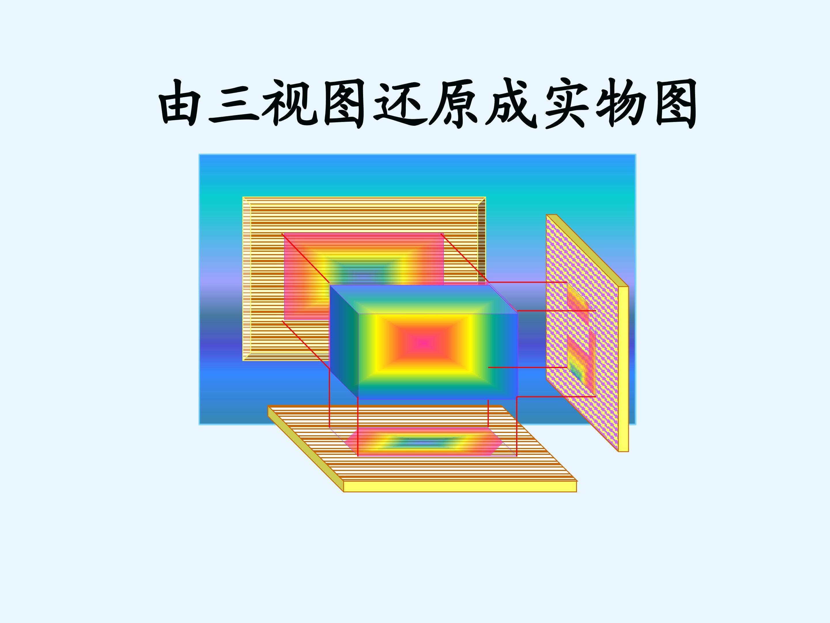 由三视图还原成实物图_课件1