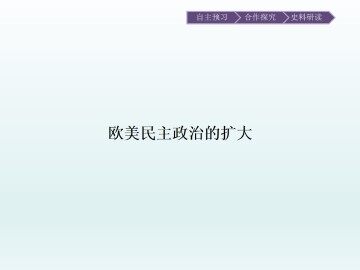 欧美民主政治的扩大_课件1