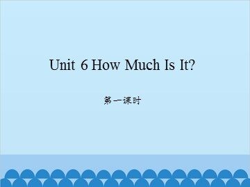 Unit 6 How Much Is It 第一课时_课件1