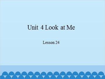 Unit 4 Look at Me-Lesson 24_课件1