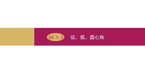 24.1.3 弧、弦、圆心角