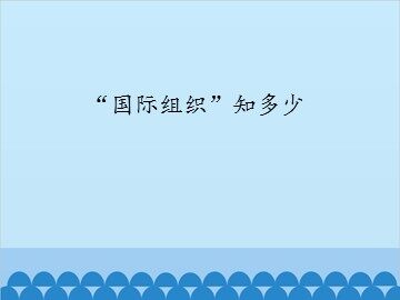 “国际组织”知多少_课件1