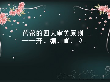 芭蕾的四大审美原则——开、绷、直、立_课件1