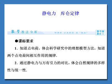 静电力 库仑定律_课件1