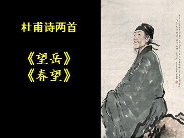 25 杜甫诗三首