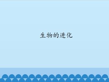 生物的进化_课件1