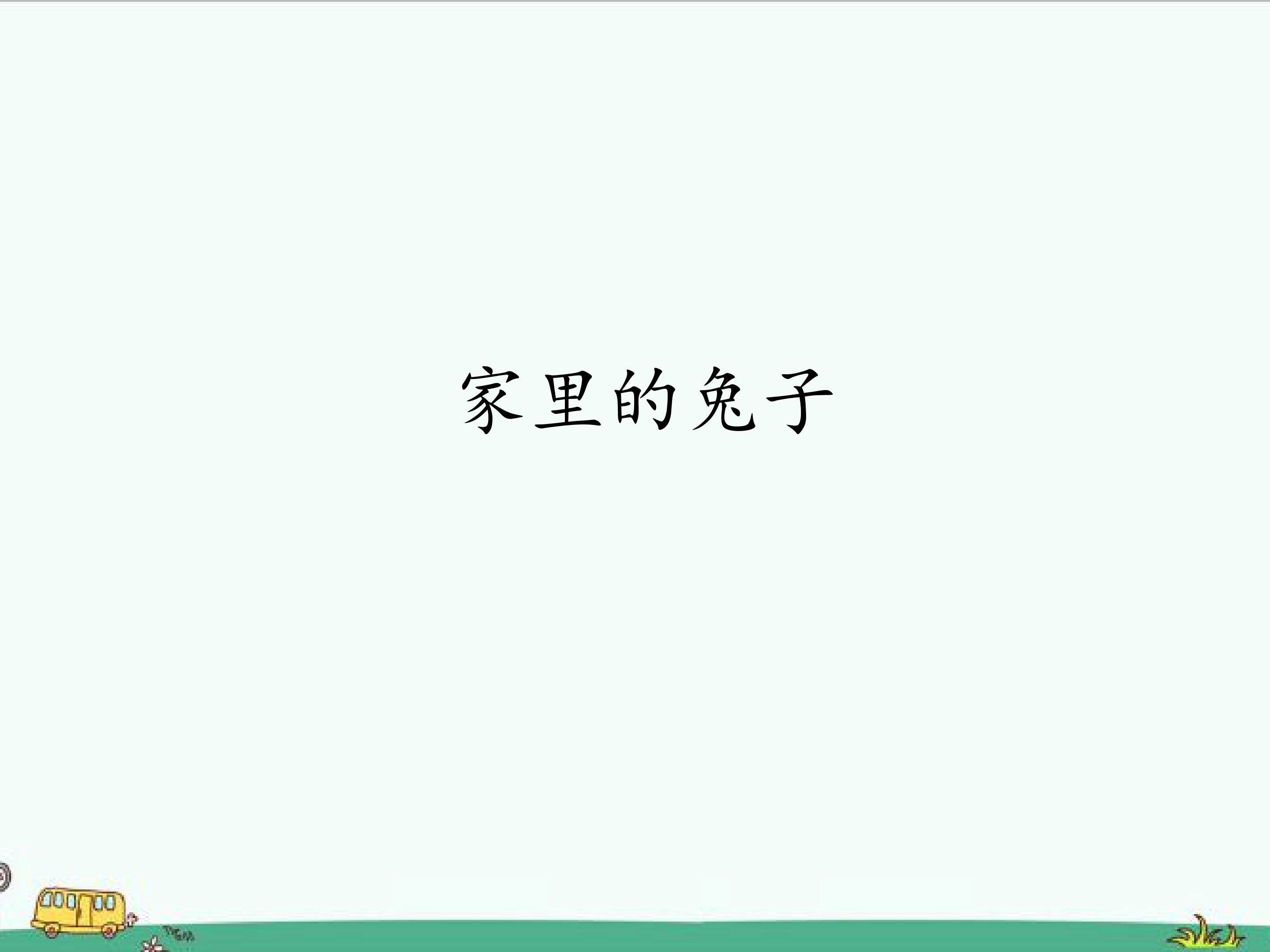 家里的兔子