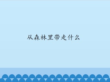 从森林里带走什么_课件1