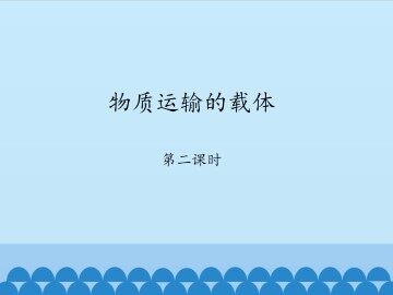 物质运输的载体-第二课时_课件1