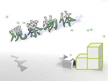 1 观察物体（三）