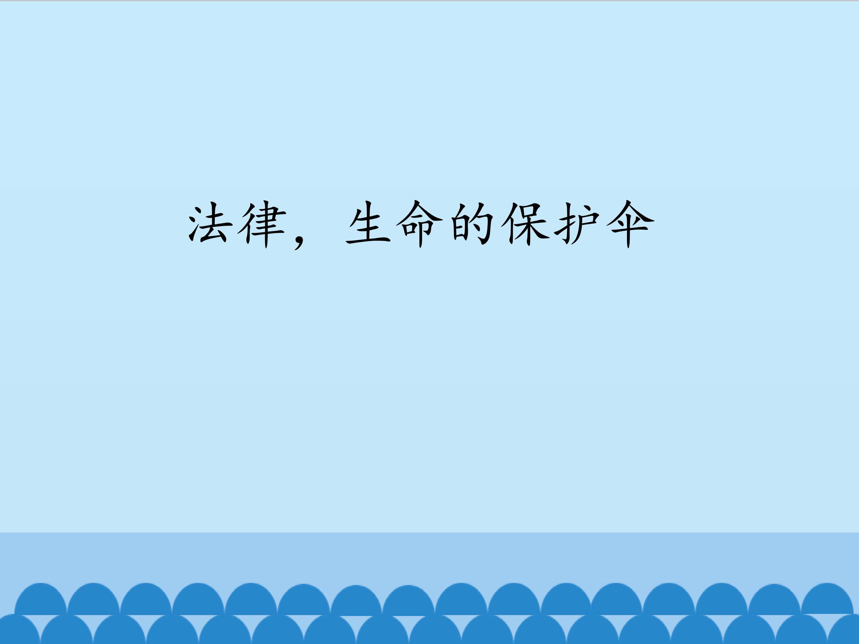 法律，生命的保护伞_课件1