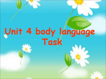 Body language_课件8