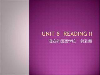 Unit 8 Reading II