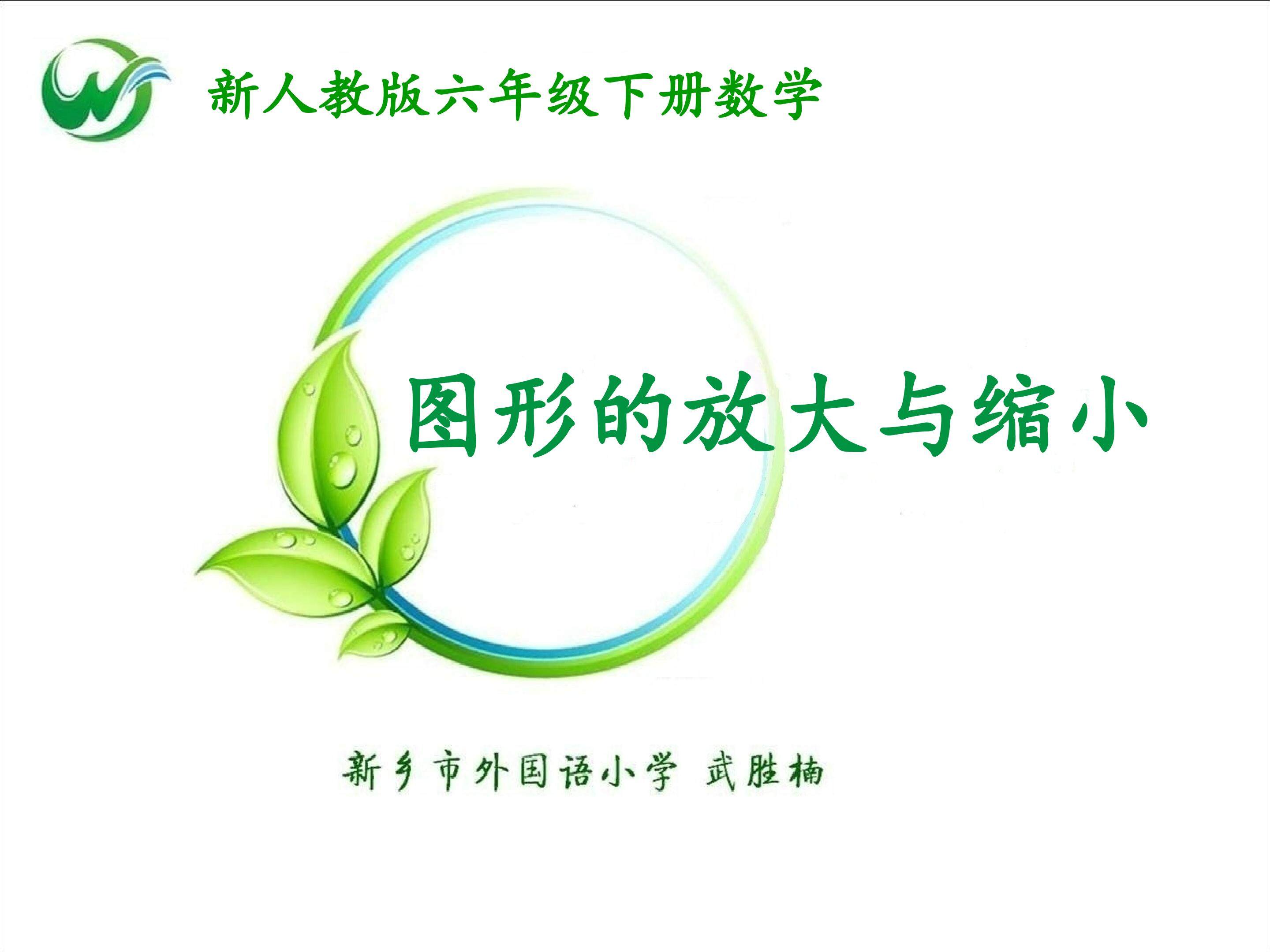 图形的放大与缩小