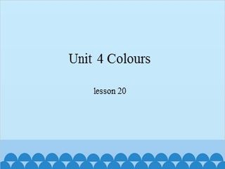 Unit 4 Colours-lesson 20_课件1