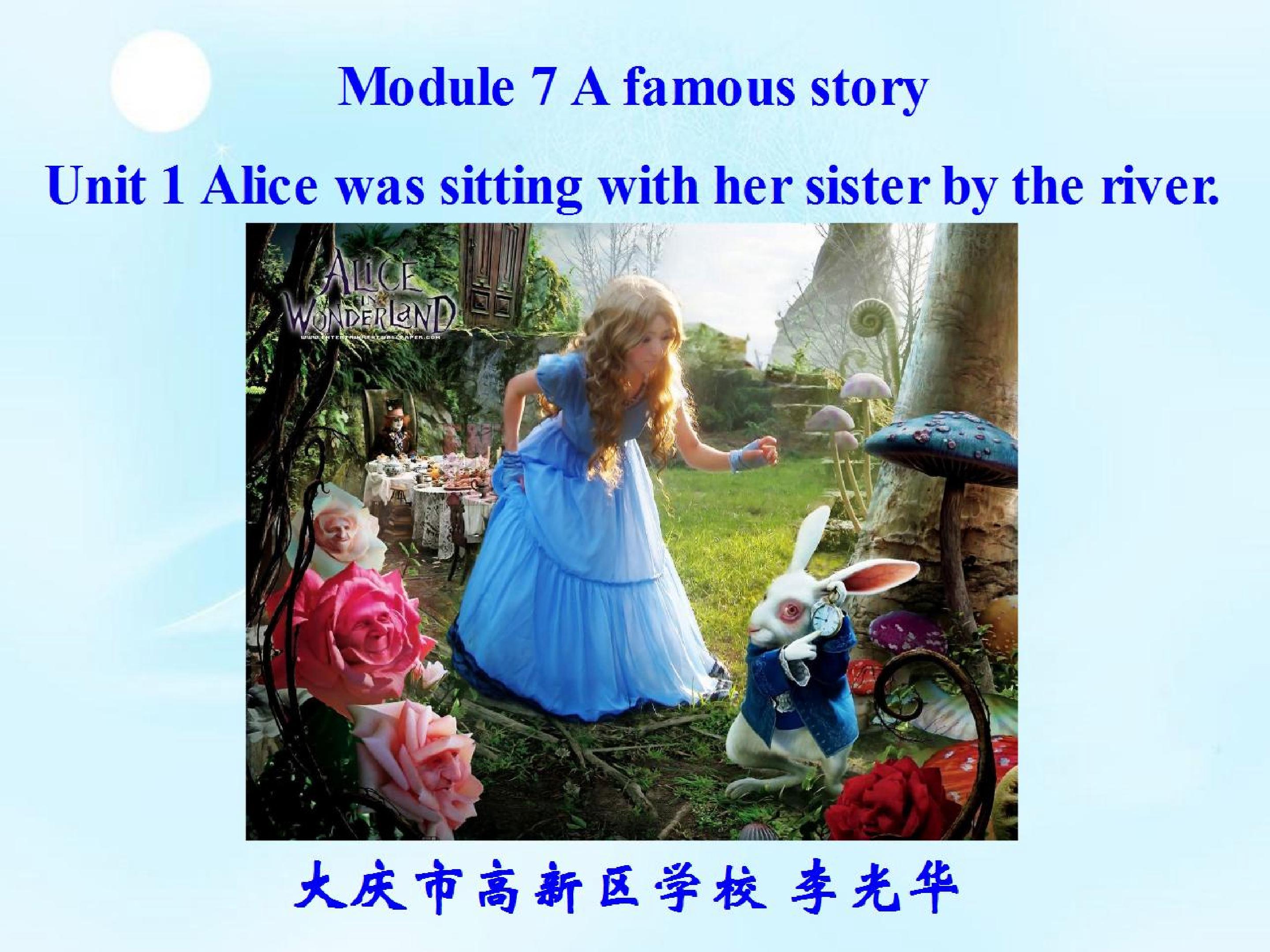 M7U1 Alice was sitting with her sister