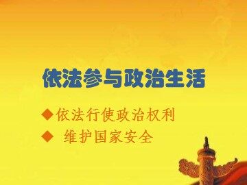 ○ 依法参与政治生活