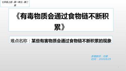 有毒物质会通过食物链不断积累