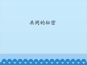 共同的秘密_课件1