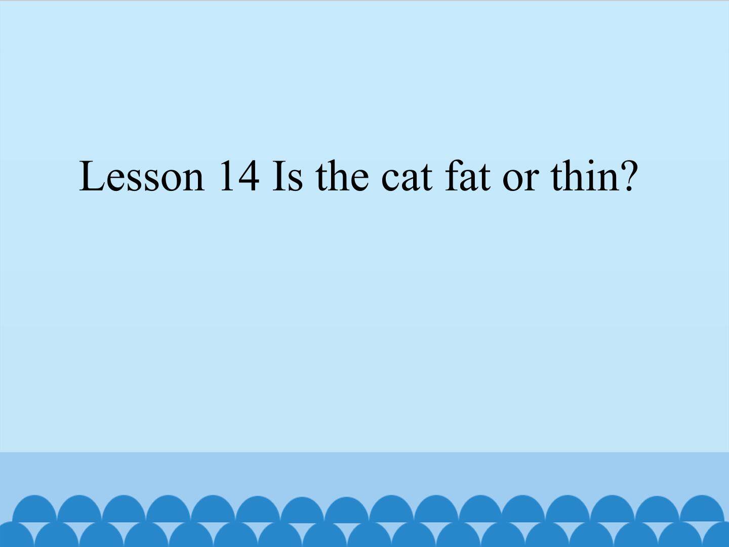 Lesson 13 The dress is clean