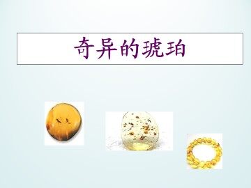 奇异的琥珀_课件1