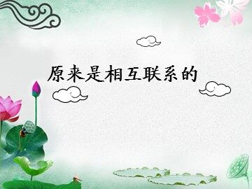 《原来是相互关联的》课件3