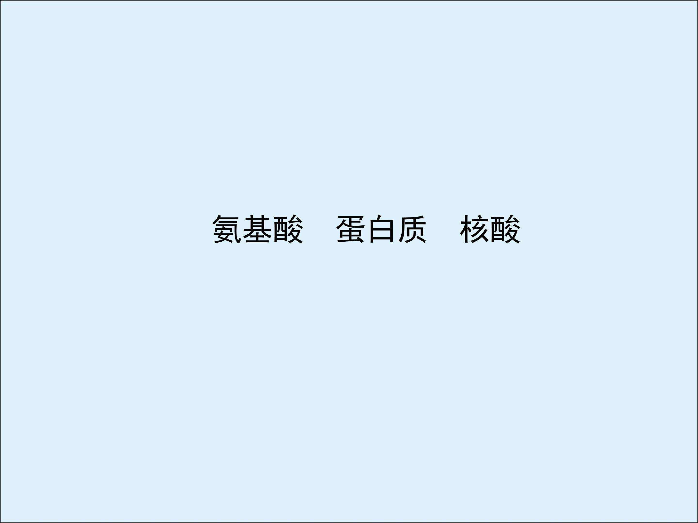 氨基酸 蛋白质 核酸_课件2