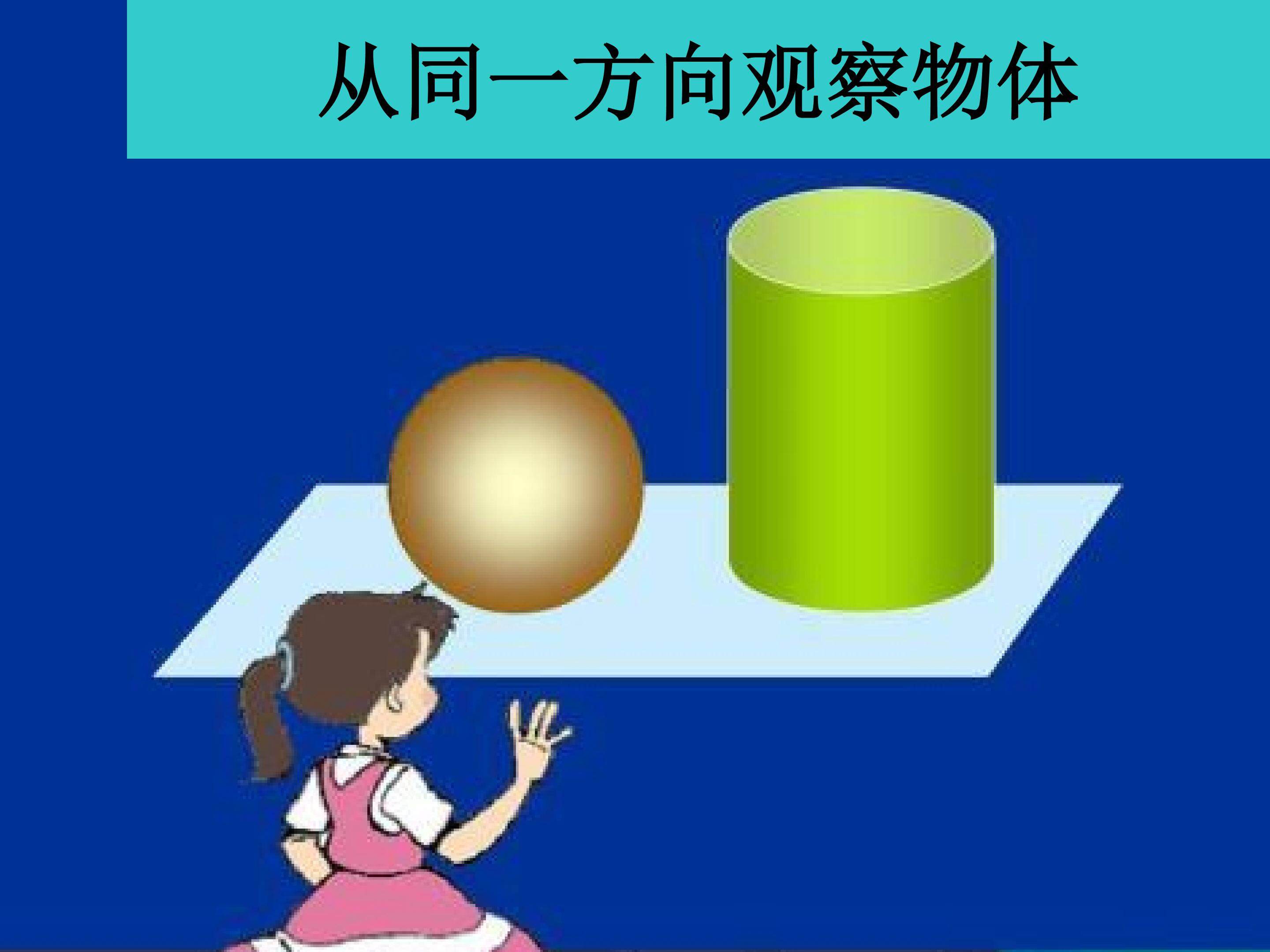 从同一方向观察物体