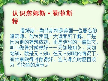 13 钓鱼的启示