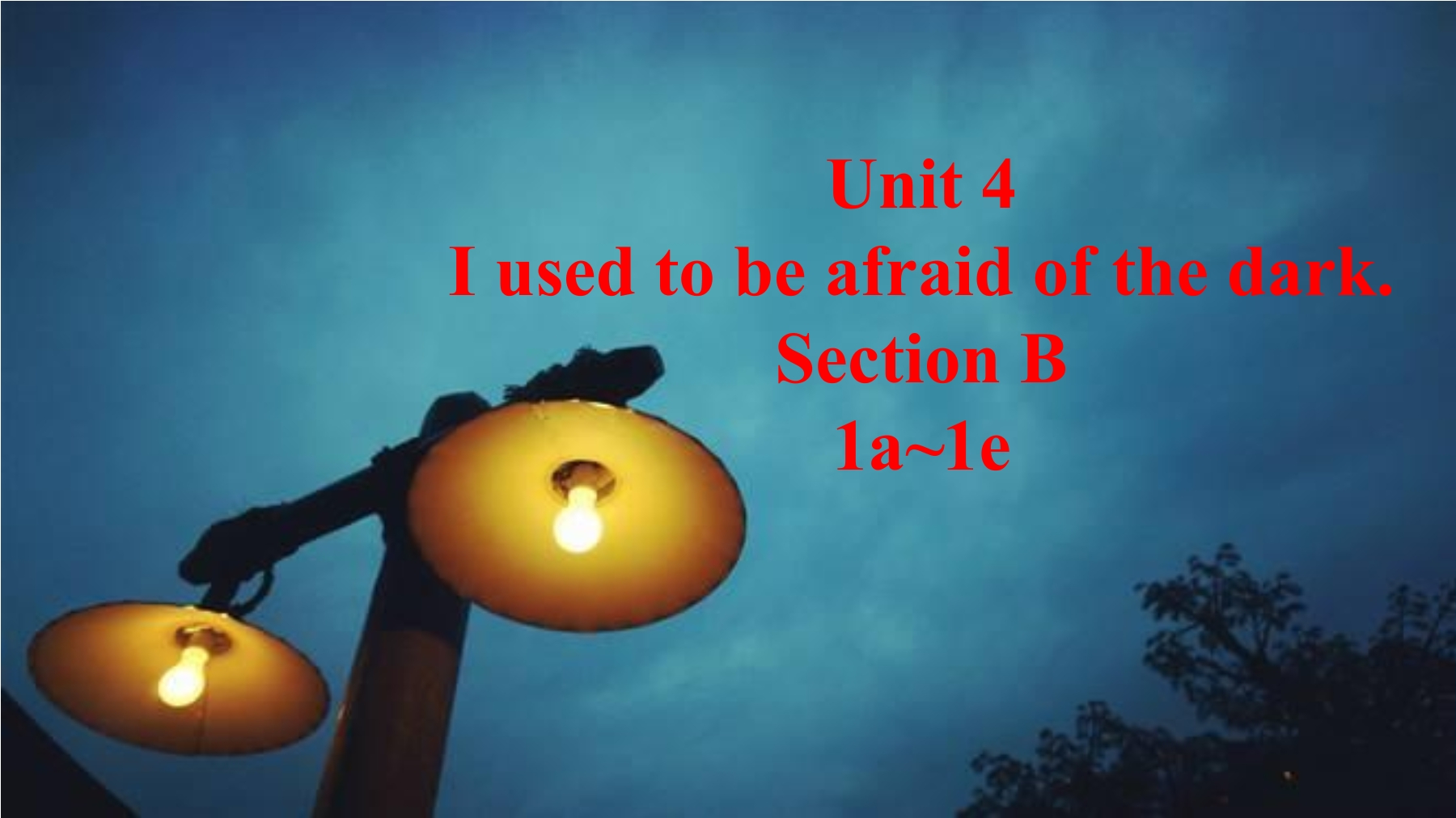 Unit4 Section B （1a~1e）