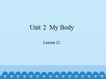 Unit 2  My Body Lesson 12_课件1