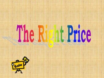 The Right Price_课件1