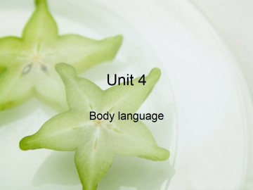 Body language_课件10