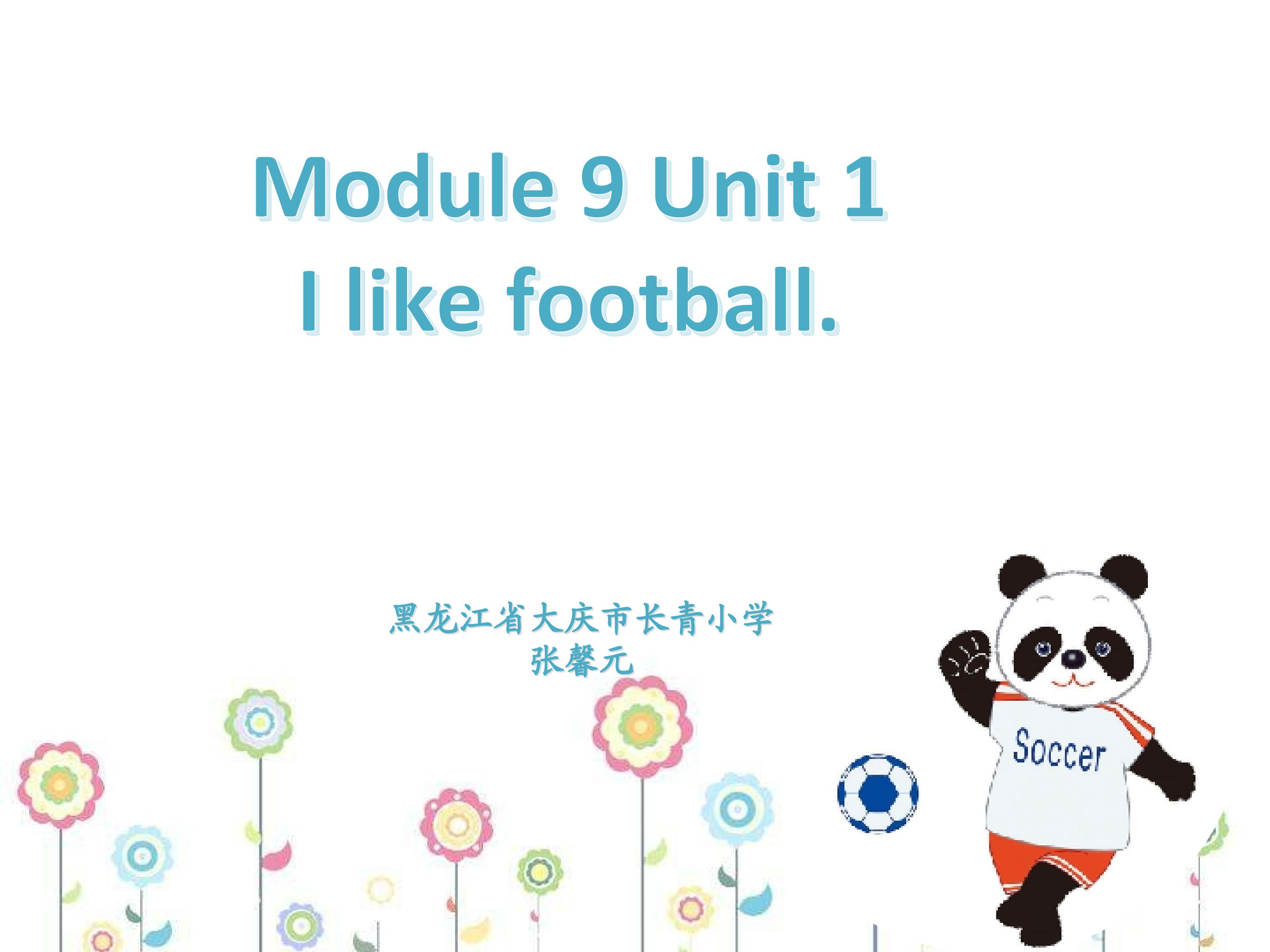 Module9 Unit1 I like football.