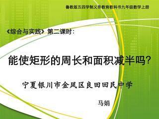 能使矩形的周长和面积减半吗?