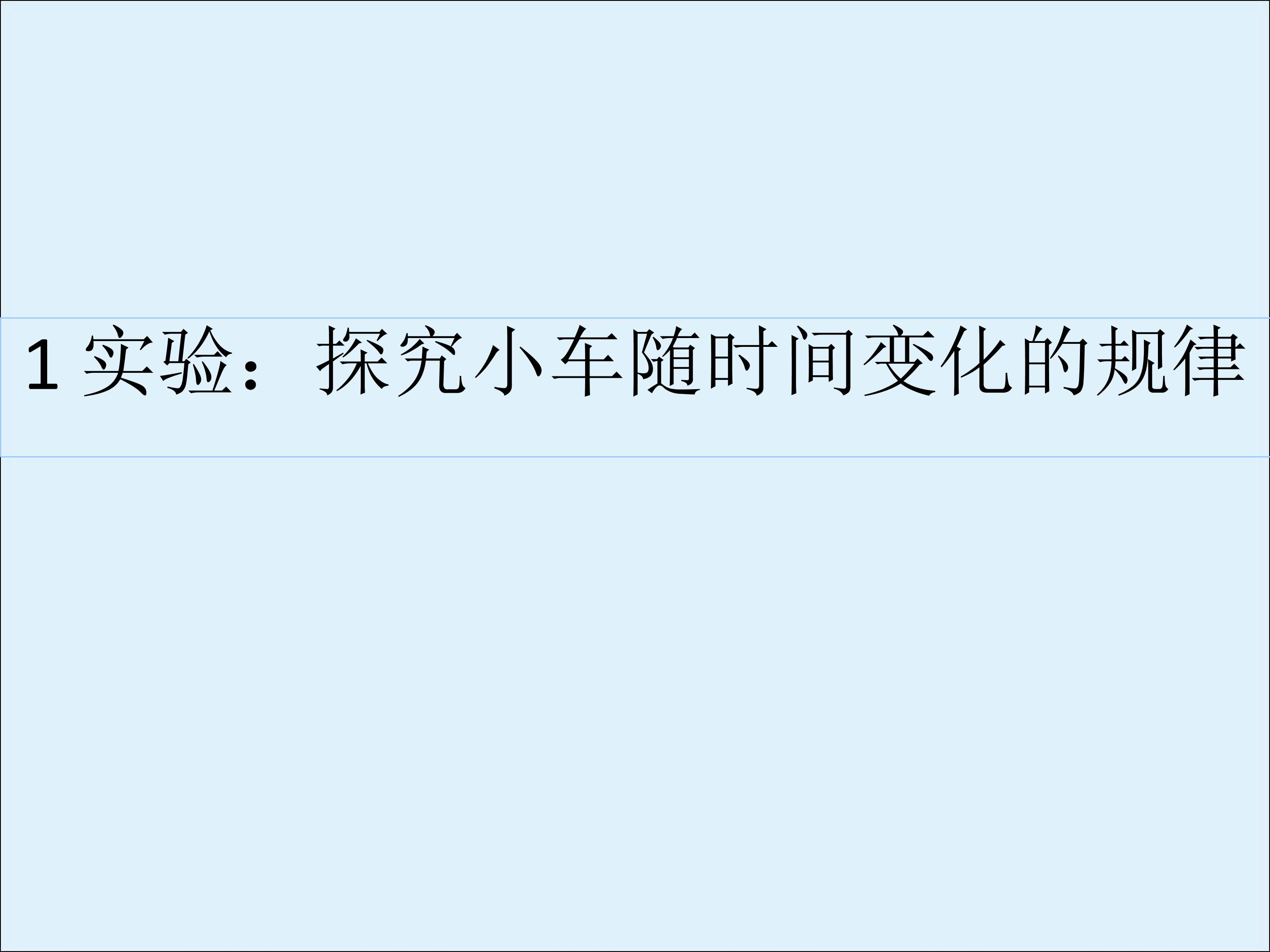 实验：探究小车速度随时间变化的规律_课件2