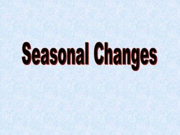 Seasonal changes_课件1