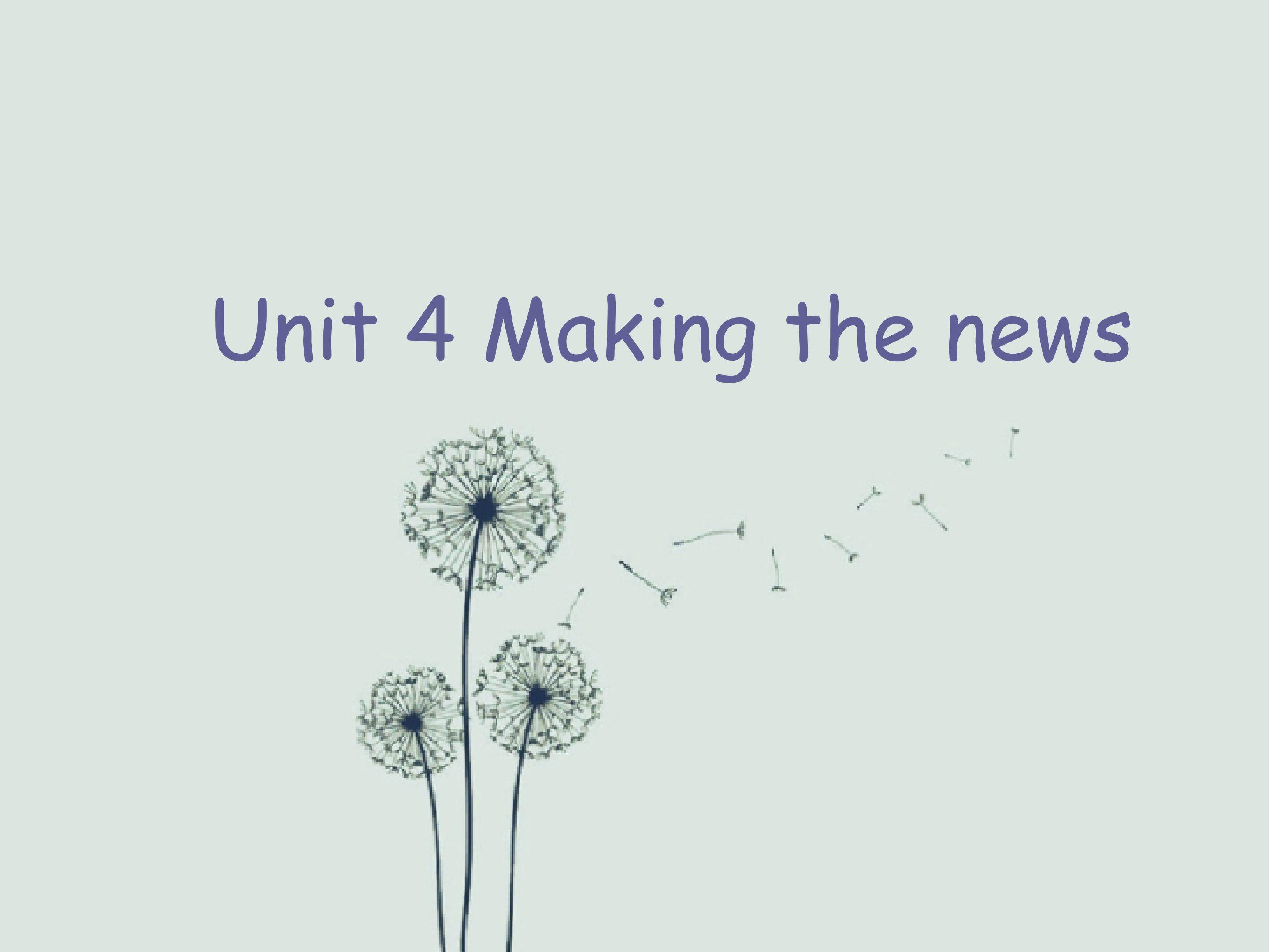 Making The News